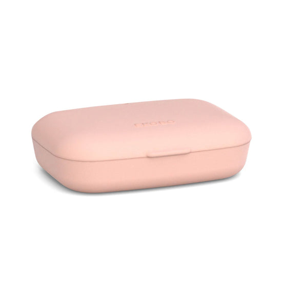 Faerly Soap Dishes & Holders Rectangular Travel Soap Box - Blush Pink - Ekobo