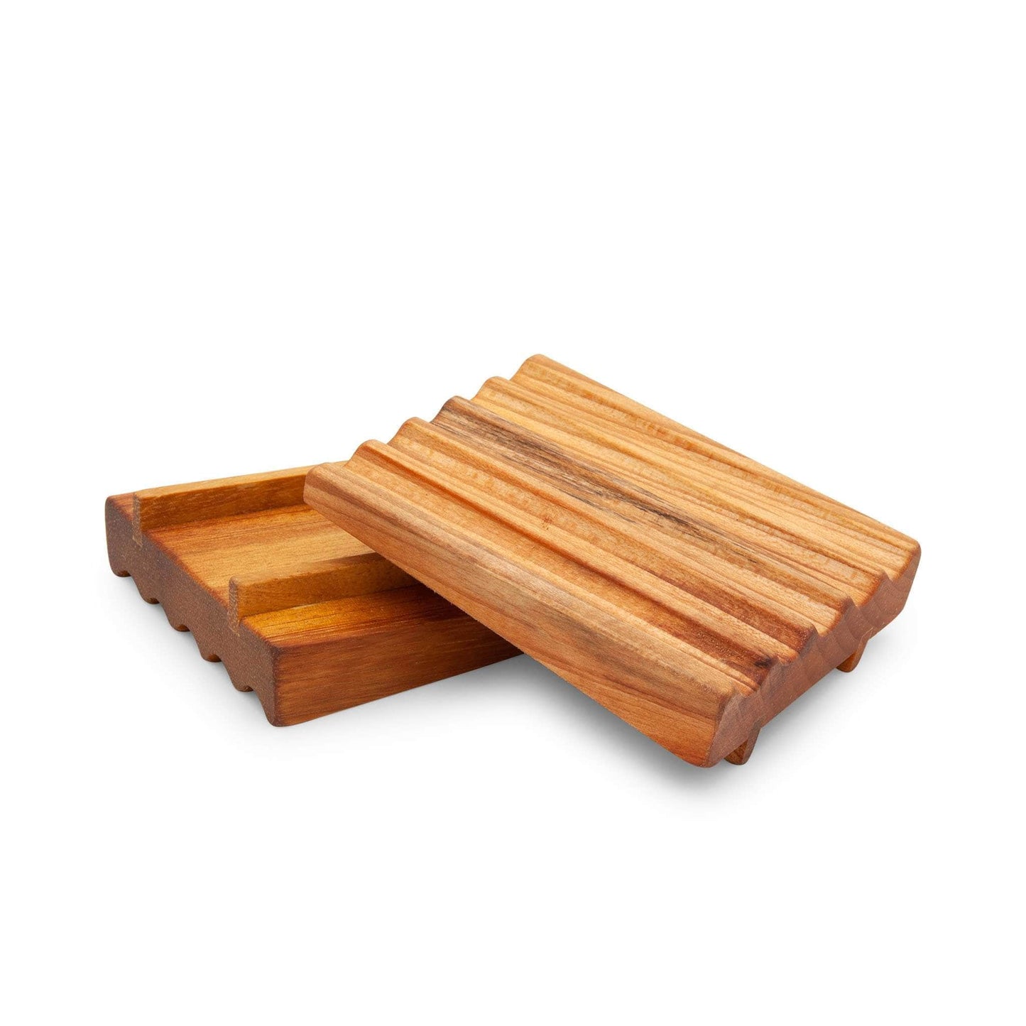OC Woodturning Soap Dishes Natural Wooden Soap Dish - Iroko African Teak