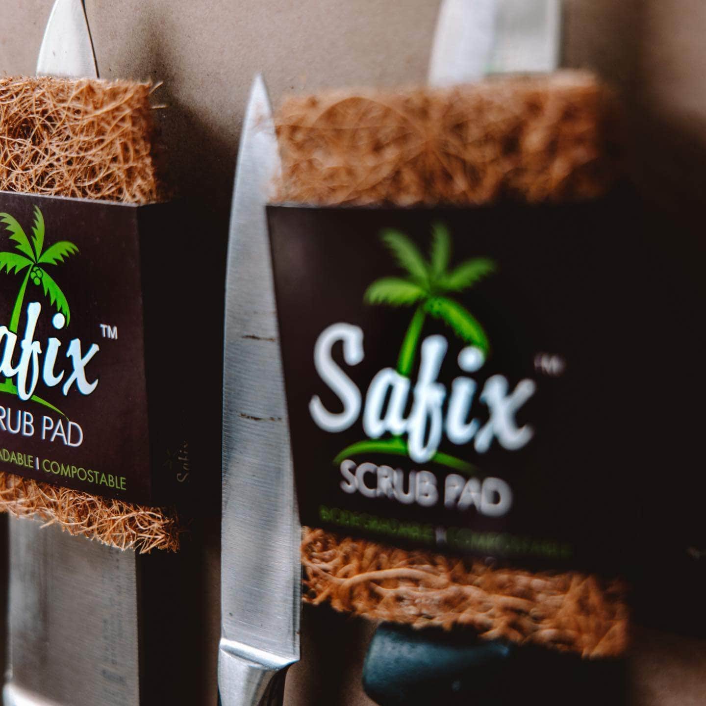 Safix Soap Dishes Safix Coconut Fibre Compostable Scouring Pad