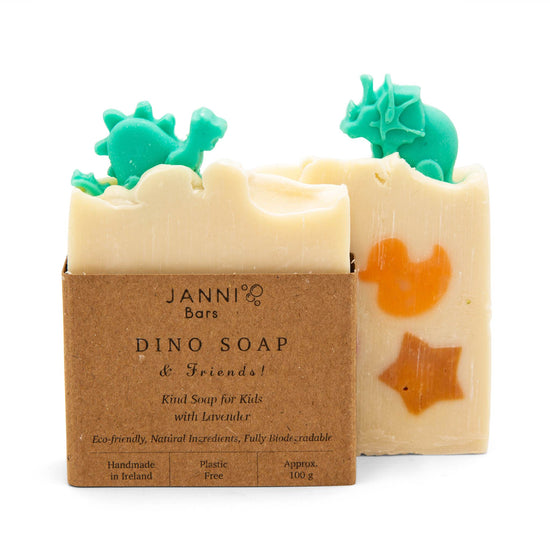 Janni Bars Soap Janni Bars Cold Pressed Soap - Dino & Friends Kids Soap
