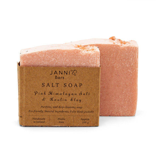 Load image into Gallery viewer, Janni Bars Soap Janni Bars Cold Pressed Soap - Pink Himalyan Salt Soap

