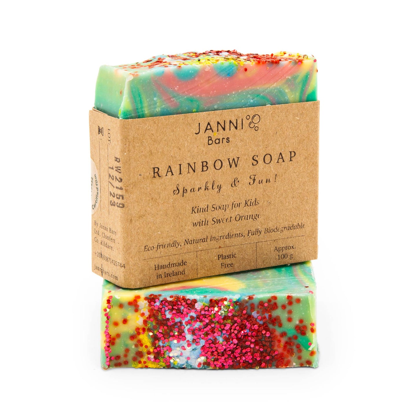 Janni Bars Soap Janni Bars Cold Pressed Soap - Rainbow Soap