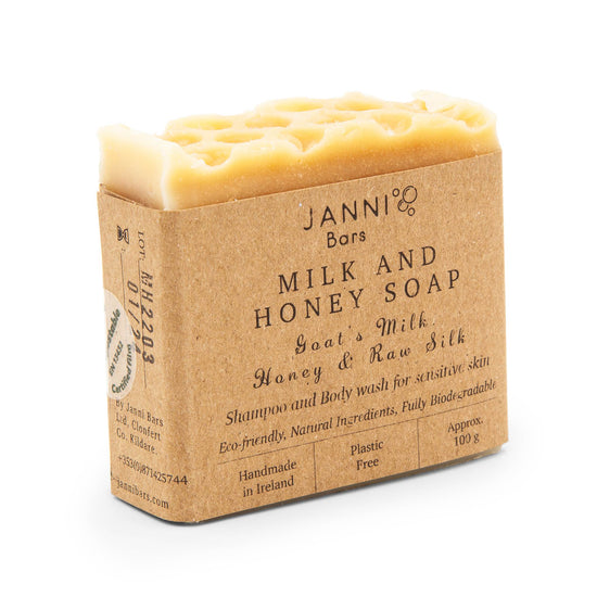 Janni Bars Soap Milk & Honey - Janni Bars Cold Pressed Soap