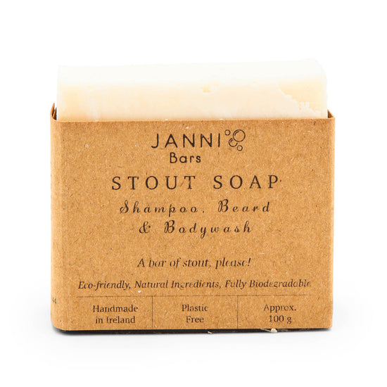 Janni Bars Soap Stout Shampoo, Beard & Body Wash Cold Pressed Soap - Janni Bars