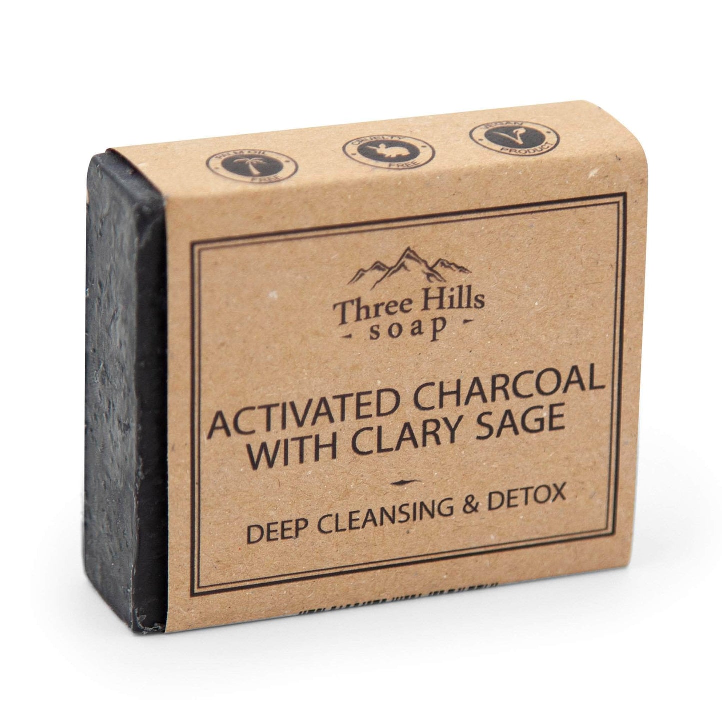 Three Hill Soaps Soap Three Hills Activated Charcoal Soap with Clary Sage