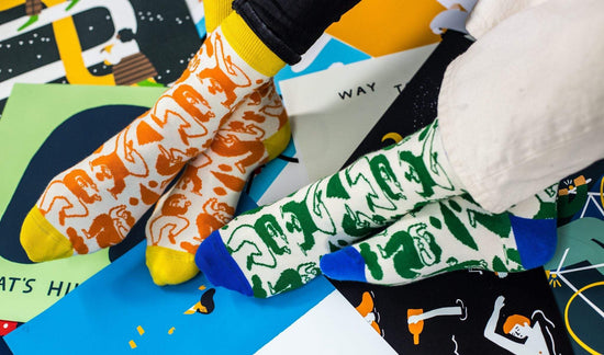 Irish Socksciety Socks Artist Edition - Fuchsia MacAree Socks Orange - Irish Socksciety