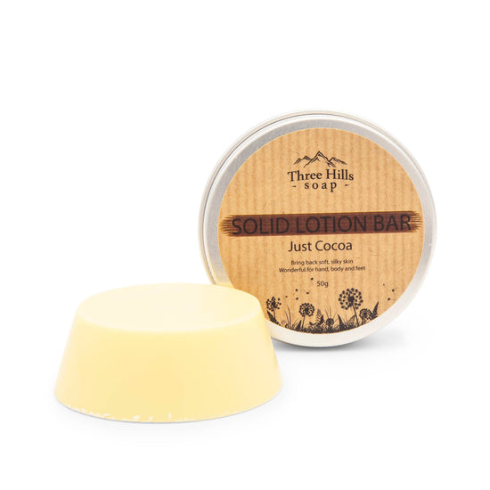 Faerly Solid Lotion Bar - Just Cocoa - Three Hills Soaps