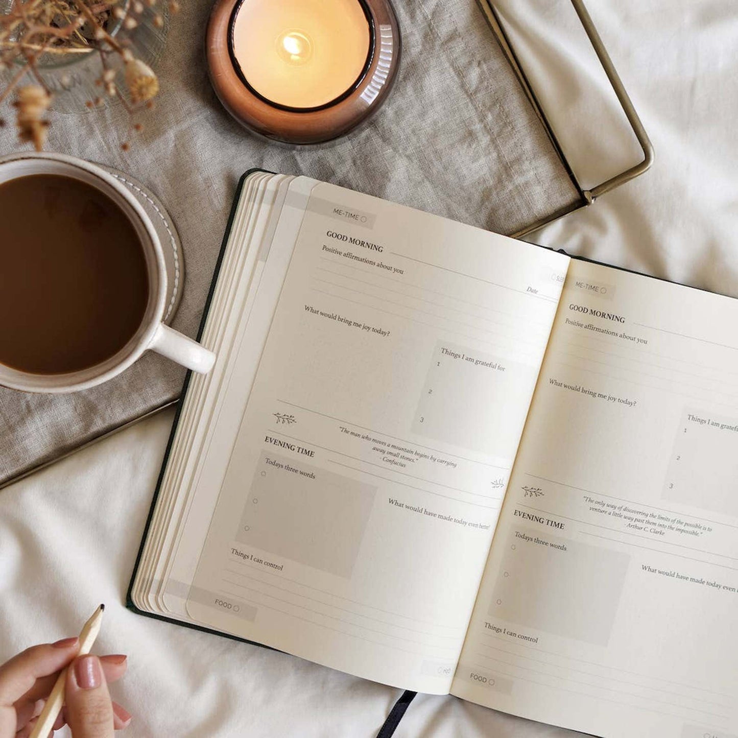 Printfinger Stationery The Sixty Second Journal - Gratitude & Wellness Journal