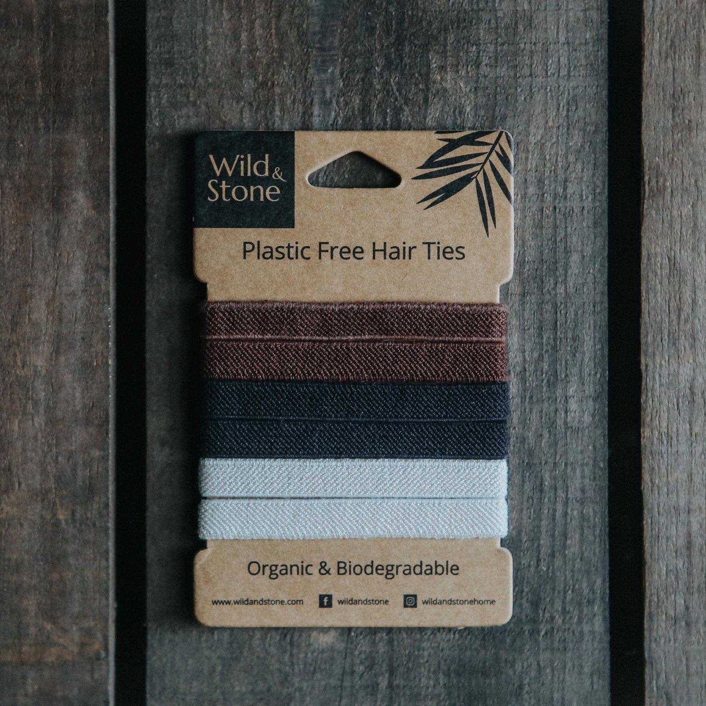 Wild & Stone Straws Plastic Free Hair Ties - Pack of 6 - Wild & Stone