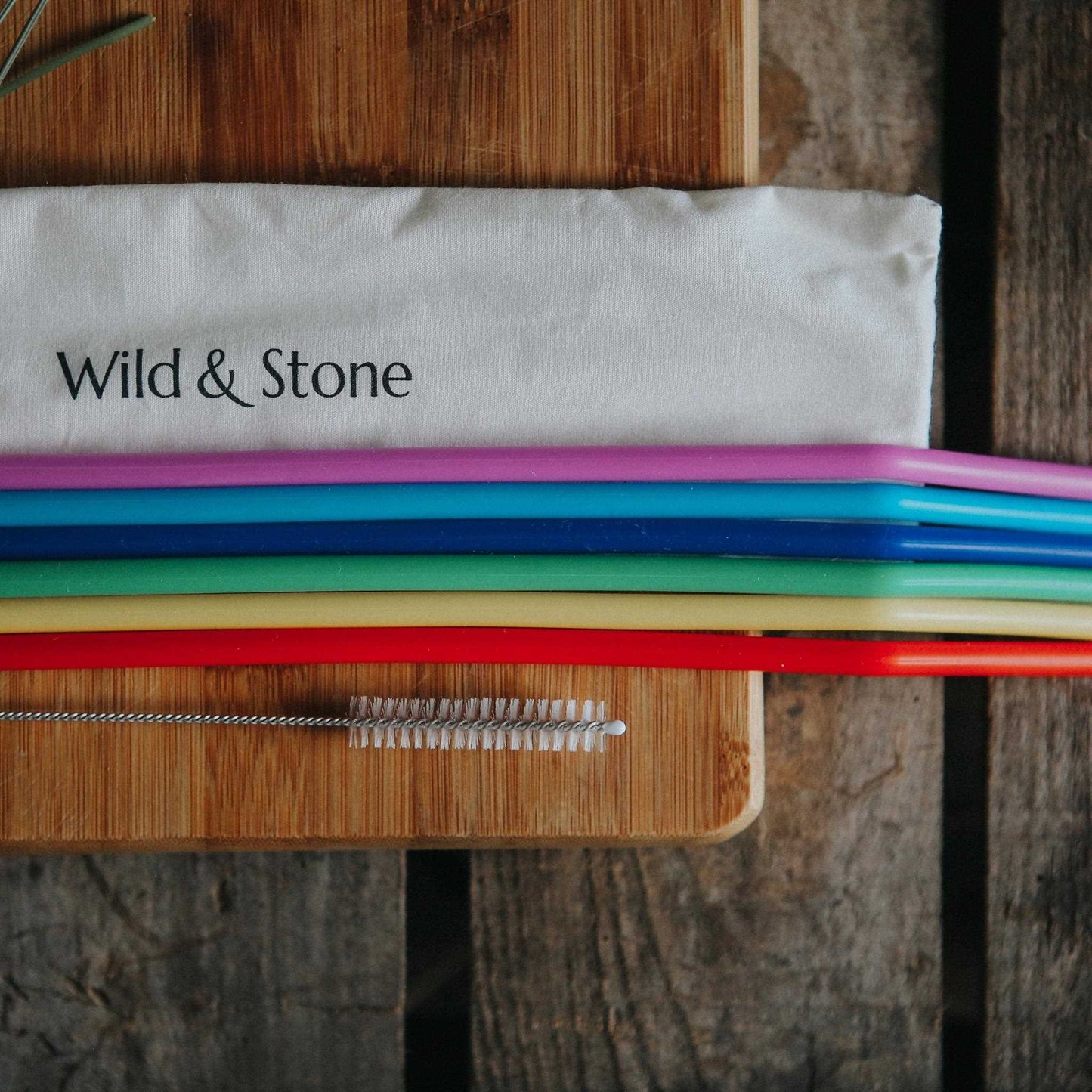 Wild & Stone Straws Silicone Drinking Straws - Pack of 6 - Wild & Stone