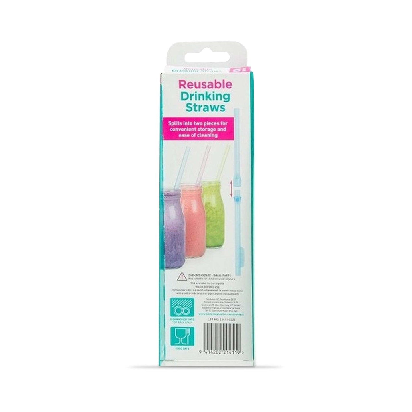 Sistema Straws Sistema Reusable Drinking Straws - 6 Pack
