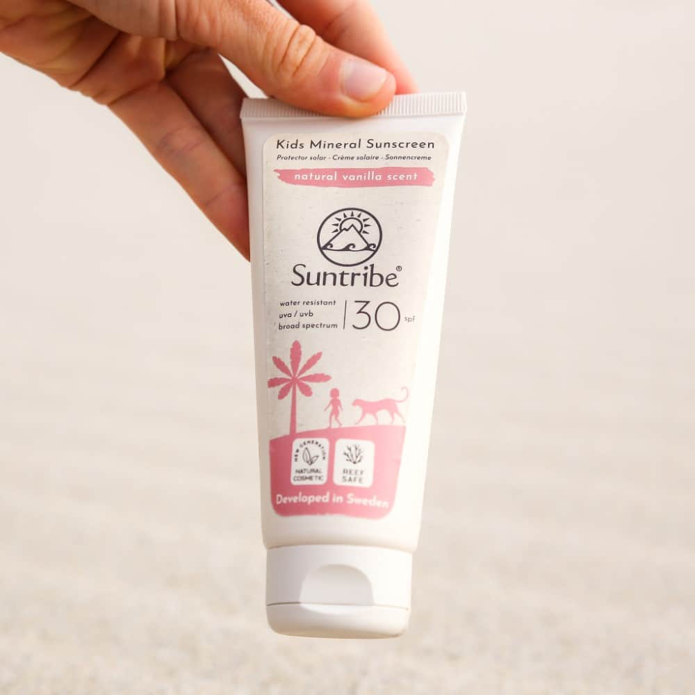Suntribe All Natural Mineral Kids Babies Vanilla Sunscreen SPF