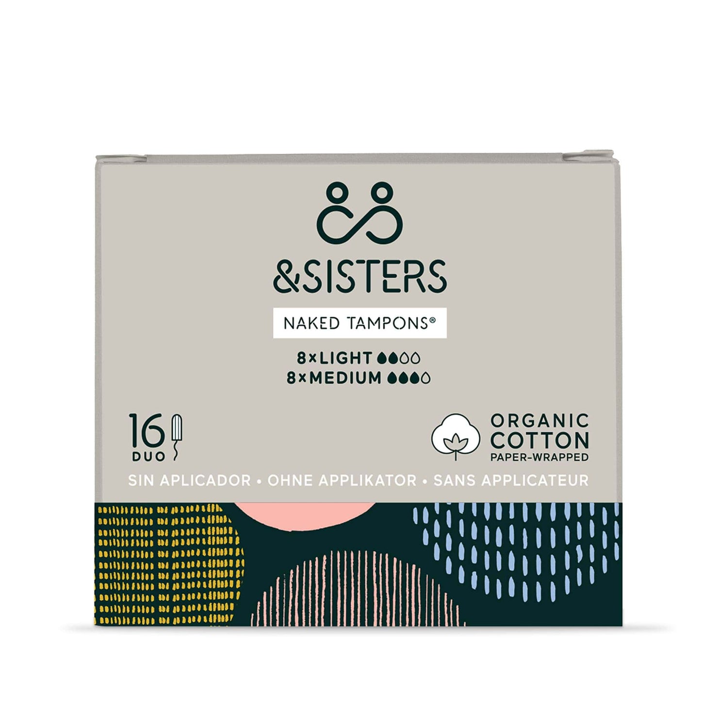 & SISTERS Tampons Duo Naked Tampons - Plastic-Free and Organic Cotton - & SISTERS