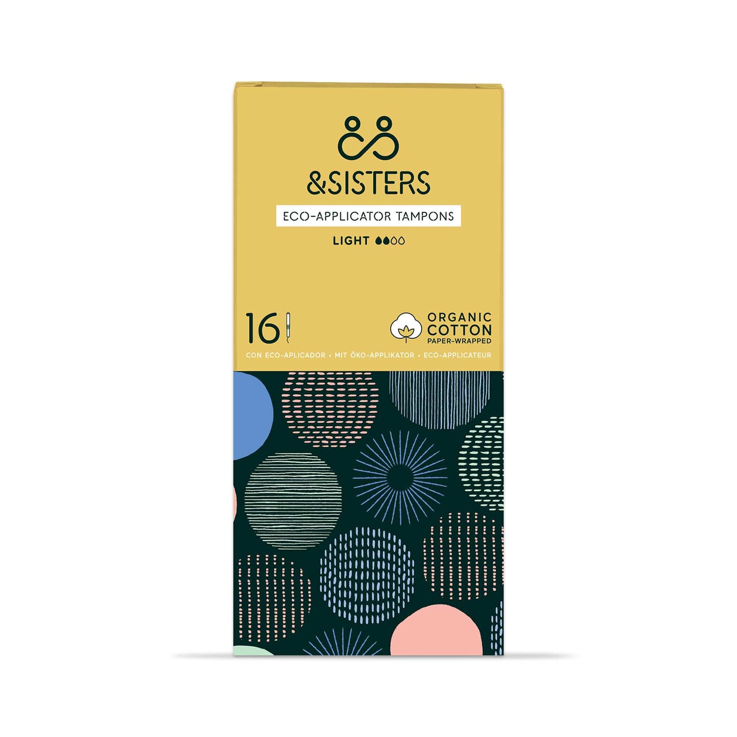 & SISTERS Tampons Light Eco-applicator Tampons - Plastic-Free and Organic Cotton - & SISTERS