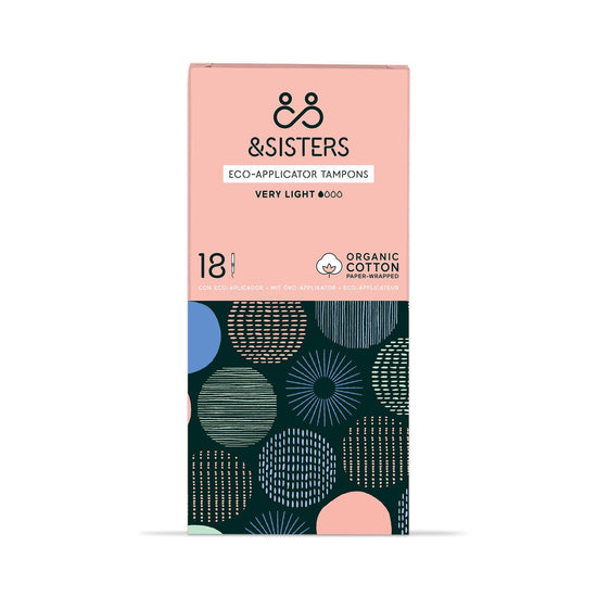 & SISTERS Tampons Very Light Eco-applicator Tampons - Plastic-Free and Organic Cotton - & SISTERS