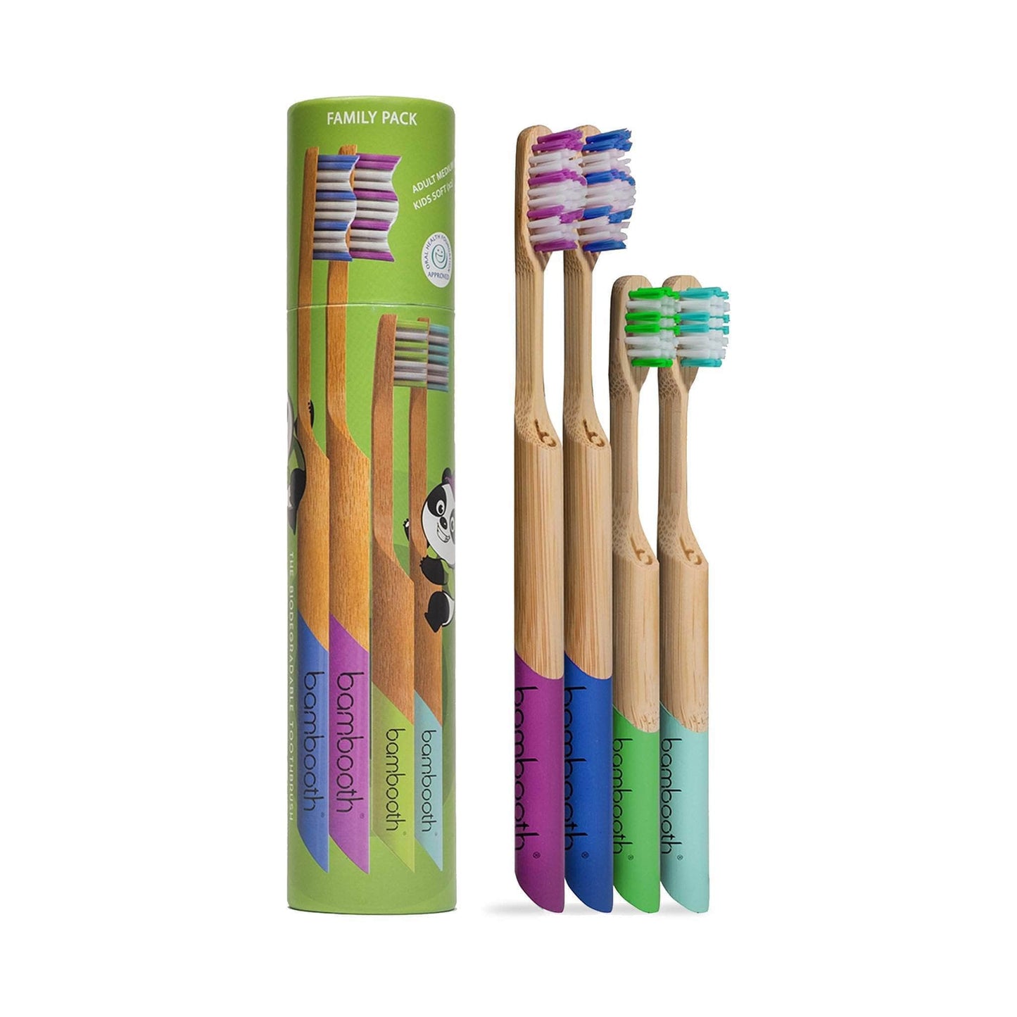 Bambooth Toothbrush Bamboo Toothbrush Family Multipack - Bambooth