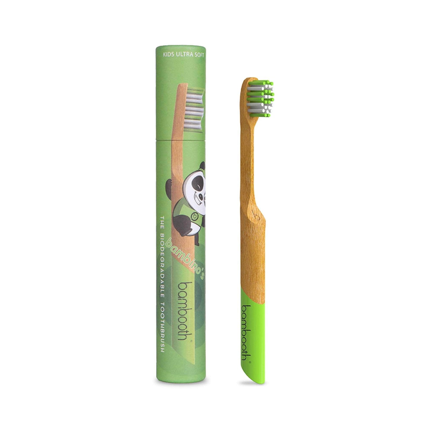 Load image into Gallery viewer, Bambooth Toothbrush Bamboo Toothbrush Kids Bambino - Forest Green
