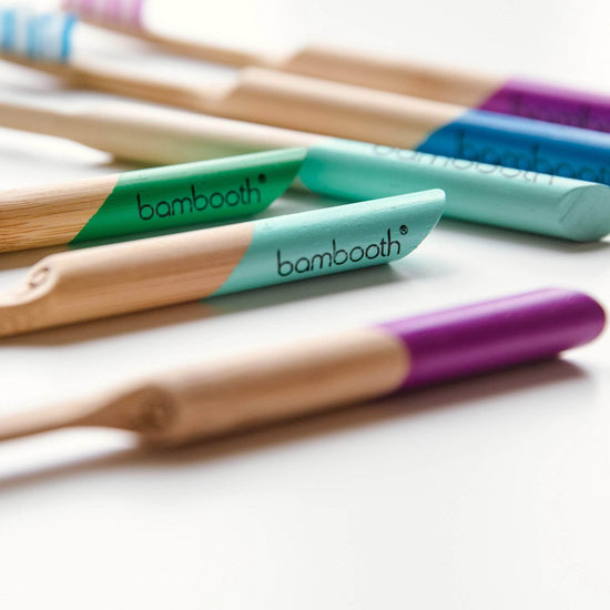 Load image into Gallery viewer, Bambooth Toothbrush Bamboo Toothbrush Medium - Aquamarine
