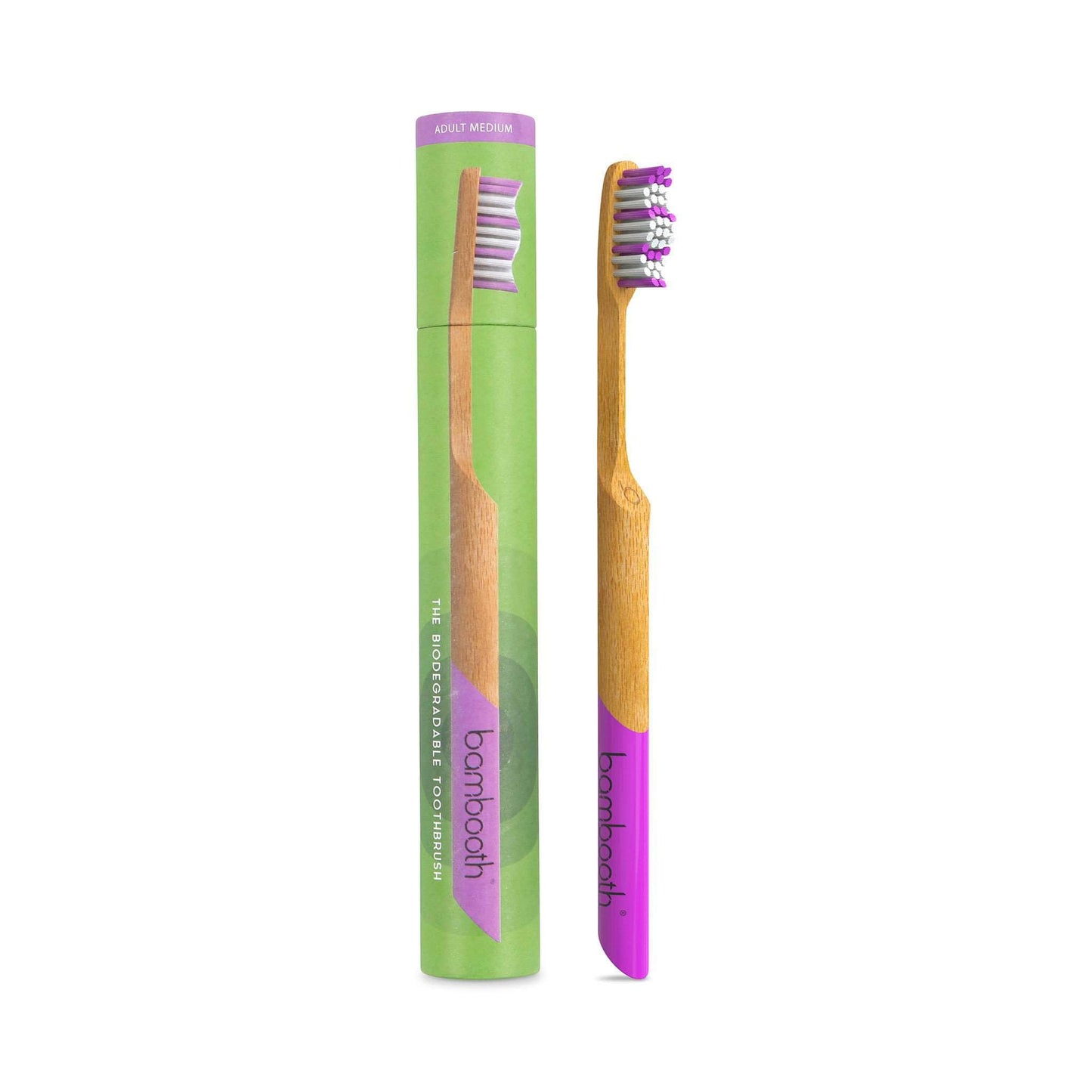 Bambooth Toothbrush Bamboo Toothbrush Medium - Coral Pink