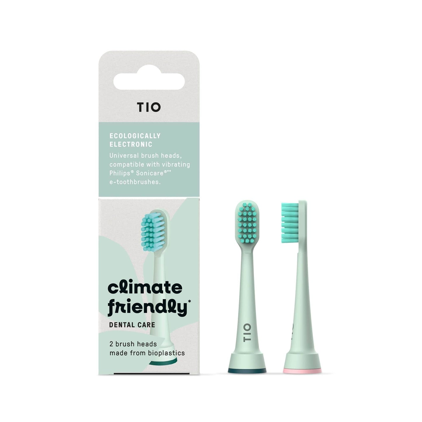 Tio Toothbrushes TIOSONIK Universal brush heads, compatible with vibrating Philips® Sonicare® electric toothbrushes