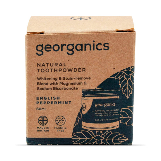 Load image into Gallery viewer, Georganics Toothpaste Georganics - Toothpowder - English Peppermint 60ml
