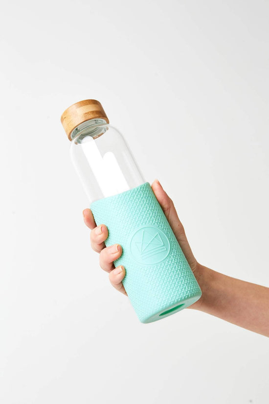 Neon Kactus Water Bottle Neon Kactus - Glass Water Bottles - 550ml - Free Spirit Turquoise