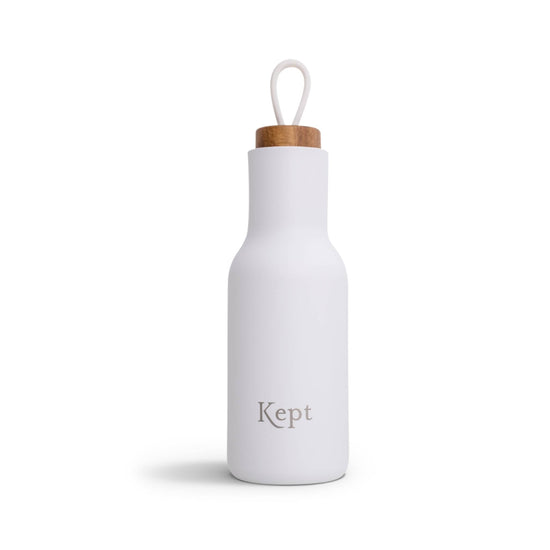 Kept Water Bottles Chalk White Kept Stainless Steel Vacuum Insulated Reusable Water Bottle – 600ml