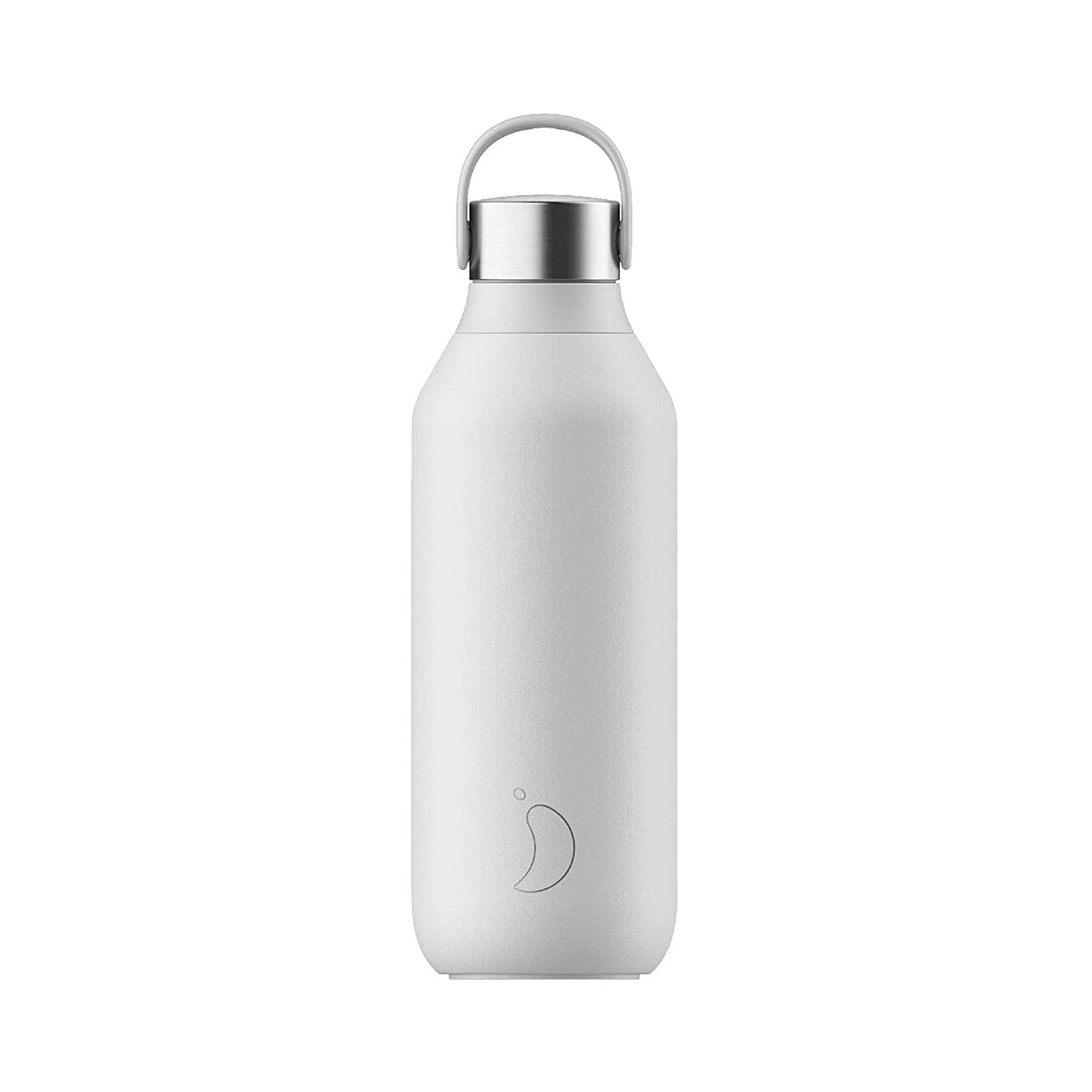 Chilly's Water Bottles Chilly’s 500ml Series 2 Stainless Steel Water Bottle - Artic White