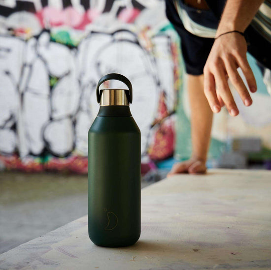Chilly's 500ml Series 2 Stainless Steel Water Bottle - Pine Green – Faerly