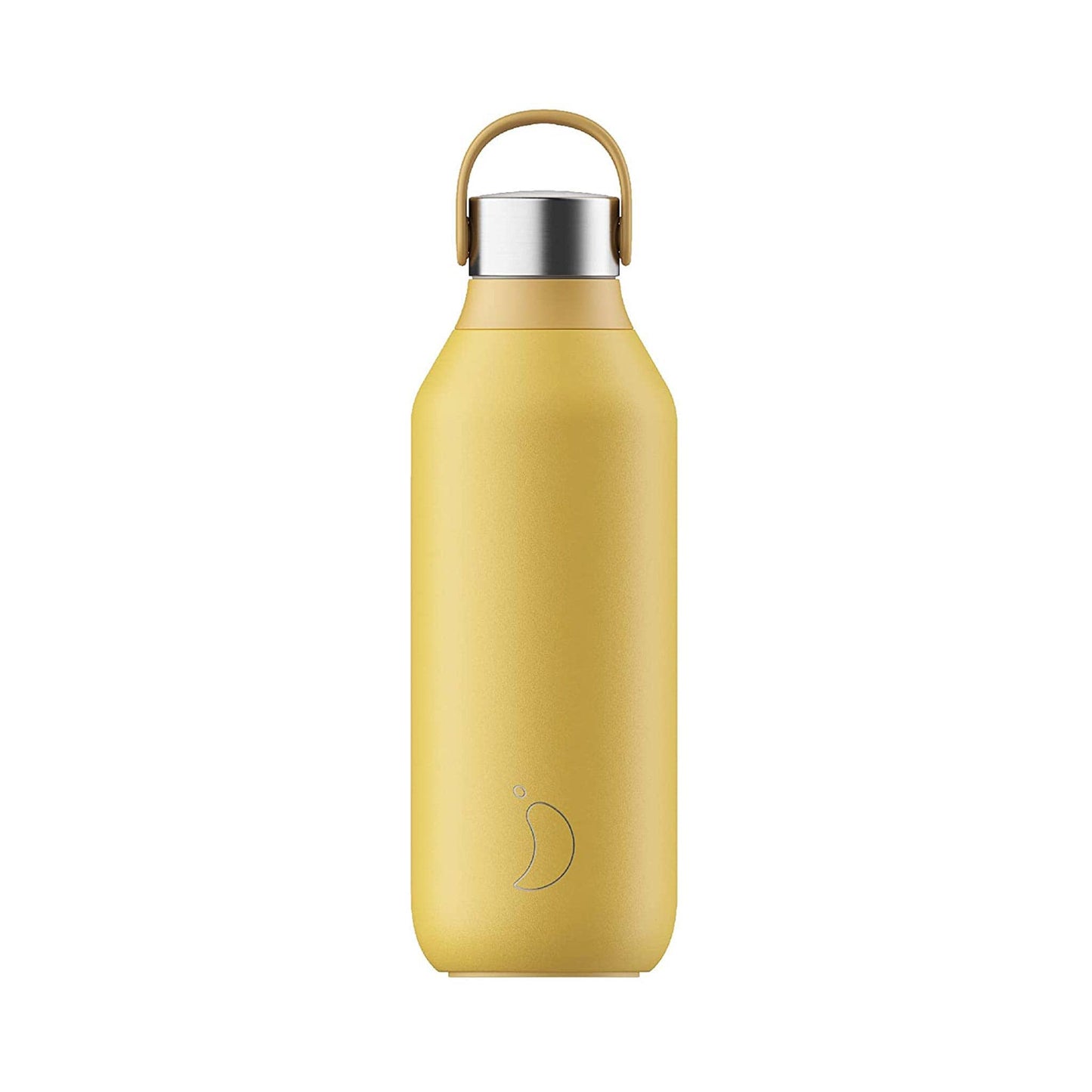 Chilly's Water Bottles Chilly’s 500ml Series 2 Stainless Steel Water Bottle - Pollen Yellow