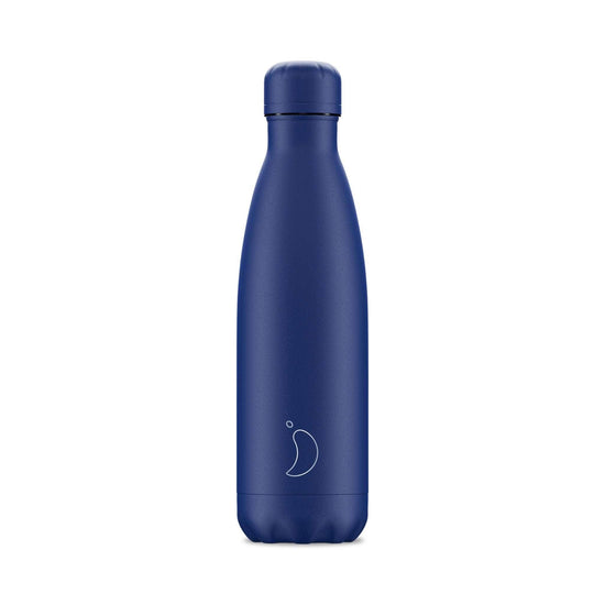 Chilly's Water Bottles Chilly's Reusable Bottle - 500ml, S/Steel,  Matte All Blue
