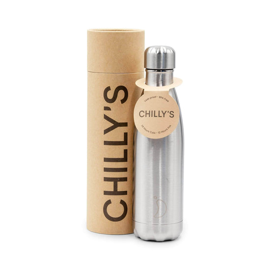Chilly's Water Bottles Chilly's Reusable Bottle - 500ml, S/Steel,  Stainless Steel
