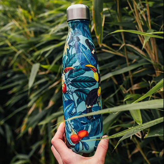 Load image into Gallery viewer, Chilly&amp;#39;s Water Bottles Chilly&amp;#39;s Reusable Bottle - 500ml, S/Steel,  Tropical Toucan
